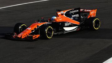 El McLaren Honda de Fernando Alonso. 