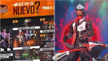 Free Fire: agenda semanal del 24 de febrero al 1 de marzo; Cobra Rubí, Shirou y Pase Élite