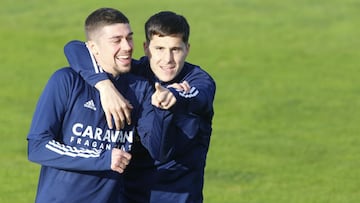 Zanimacchia, junto a Tejero, en un entrenamiento.