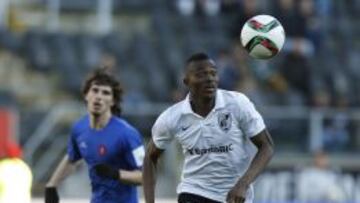 Bernard Mensah, durante un partido frente a Os Belenenses.