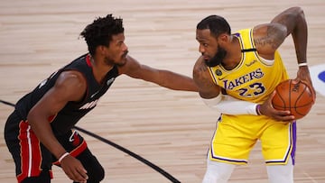Resumen, resultado y estadísticas del Heat-Lakers, NBA (96-102)