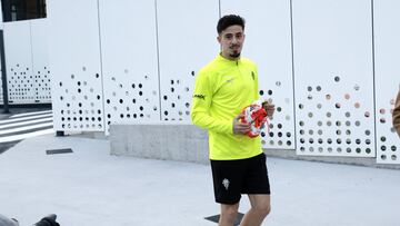 Nico Serrano, en las instalaciones de Mareo.