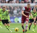 West Ham - Arsenal: TV, horario, dónde y cómo ver la Premier League online hoy