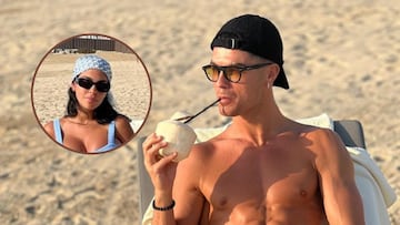 Cristiano Ronaldo y Georgina Rodríguez disfrutando de sus vacaciones en Dubái.