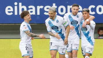 Ximo celebra su gol al Eibar.