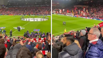 El ‘You’ll Never Walk Alone’, a capela, con un Anfield hasta la bandera y en la previa de Champions deben escucharlo