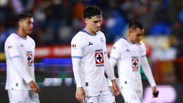 Lorenzo Faravelli of Cruz Azul during the 10th round match between Pachuca and Cruz Azul as part of the Liga BBVA MX, Torneo Apertura 2024 at Hidalgo Stadium on September 28, 2024 in Pachuca, Hidalgo, Mexico.