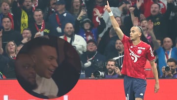 Mbappé celebra el gol de su hermano Ethan al PSG