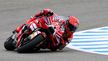 Marc Márquez con la Ducati en Jerez.