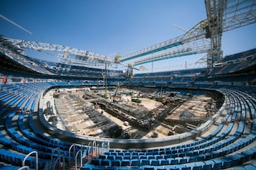 El avance de las obras del estadio Santiago Bernabéu