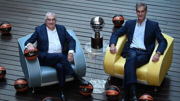 Jos&eacute; Bogas, consejero delegado de Endesa, y Antonio Mart&iacute;n, presidente de la ACB.