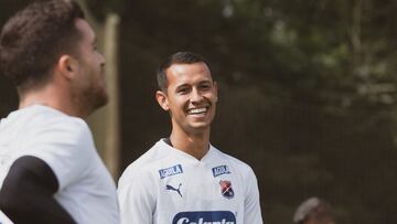 Andrés Ricaurte, volante de Independiente Medellín, vuelve para la dura prueba de Copa Sudamericana ante el América. El volante podría estar en el arranque