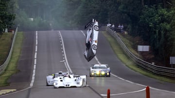 El Mercedes que despegaba en Le Mans