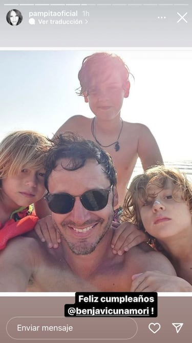 El mensaje de Carolina Pampita Ardohain para Benjamín Vicuña en el día de su cumpleaños