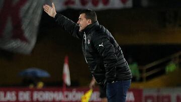 Ismael Rescalvo, técnico de Independiente Medellín tras la derrota ante Nacional por la Liga Águila