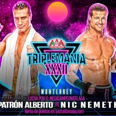 Cartel completo para Triplemanía XXXII Monterrey de Lucha Libre Triple A
