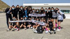 Jugadoras del Cadete del Madrid CFF. 