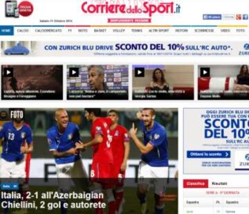 Portadas de la prensa extranjera