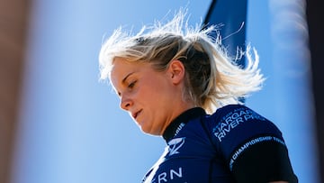 MARGARET RIVER, WESTERN AUSTRALIA, AUSTRALIA - APRIL 18: Sophie McCulloch of Australia prior to surfing in Heat 5 of the Round of 16 at the Western Australia Margaret River Pro on April 18, 2024 at Margaret River, Western Australia, Australia. (Photo by Beatriz Ryder/World Surf League)
