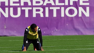 Valladolid 21/10/2024. Entrenamiento Del Real Valladolid. Kenedy
Photogenic/Miguel Ángel Santos