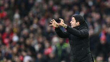Mikel Arteta, durante un partido del Arsenal.