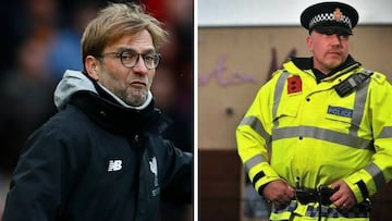 La Polic&iacute;a de Manchester se burl&oacute; del Liverpool de Klopp para hacer una campa&ntilde;a de tr&aacute;fico.