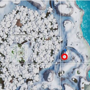 Desafío Fortnite - Busca entre una trampilla misteriosa, una enorme señora de roca y una plataforma precaria