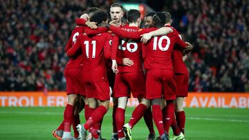 El Liverpool celebra la victoria ante el Sheffield.