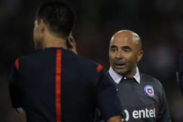 Jorge Sampaoli cuestion&oacute; los minutos de descuento que dio el juez.