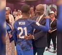 ¡Un padre orgulloso! El imperdible momento entre Tim y George Weah