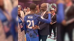 La cuenta oficial de la Selección de los Estados Unidos, compartió un video de la convivencia entre George y Tim Weah al final del encuentro ante Irán.