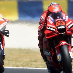 Márquez queda en manos de la lluvia en la pole de Bagnaia