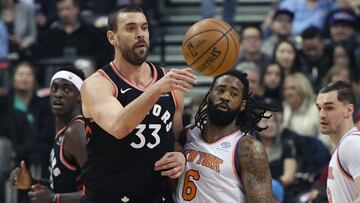 Marc Gasol, durante un partido con Toronto Raptors.