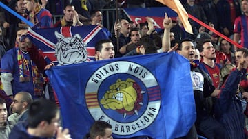 Imagen de archivo de los Boixos en el Camp Nou.