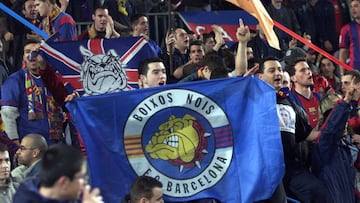 Imagen de archivo de los Boixos en el Camp Nou.