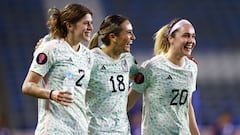 during the Group stage, Group A match between Dominican Republic and Mexico (Mexico National team) as part of the Concacaf Womens Gold Cup 2024, at Dignity Health Sports Park Stadium on February 23, 2024 in Carson California, United States.