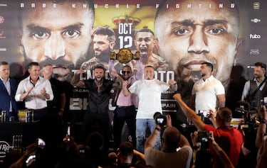 Conor Mcgregor, protagonista de la rueda prensa en el Hotel Hard Rock, presentando la velada de Bare Knuckle Fighting Championship (BKFC) entre Franco Tenaglia y Tony Soto.