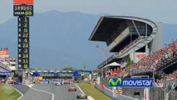 Bernie Ecclestone descarta un aplazamiento del Gran Premio de España en Montmeló a causa de la nube volcánica.