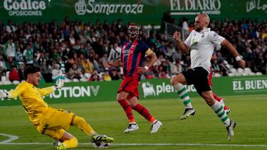 Fue el mejor partido de Ekain con el Racing, pero estuvo lejos del gol.