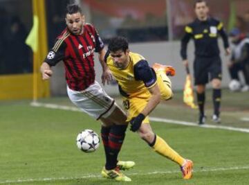 Adil Rami y Diego Costa.