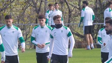 Goti, en el entrenamiento del miércoles