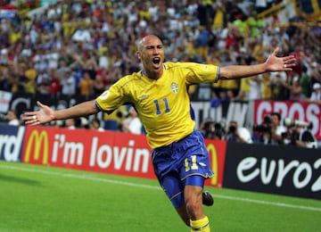 Larsson siempre estará en los corazones de todos los aficionados suecos. El 'killer' disputó tres Mundiales de 1994 a 2006. Jugó más de 100 partidos con su Selección.