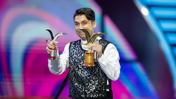 Vina del Mar, 23 de Febrero de 2023
El humorista Fabrizio Copana se presenta en la quinta noche del Festival de Vina del mar 2023. En la fotografia con gaviota de plata y oro.
Sebastian Cisternas/Aton Chile