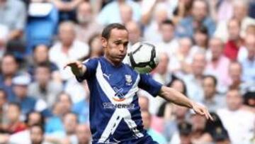 <b>DESEADO.</b> Nino durante un partido del Tenerife esta temporada.