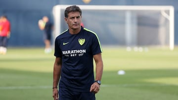 M&iacute;chel en un entrenamiento.