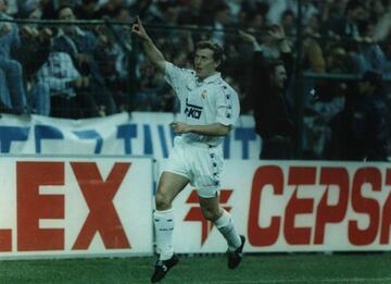 Butragueño jugó en el Real Madrid hasta 1995.