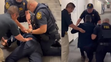 El senador Alex Padilla es arrestado tras intentar hacer una pregunta a Kristi Noem