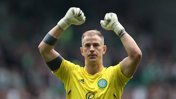 Soccer Football - Scottish Premiership - Celtic v Rangers - Celtic Park, Glasgow, Scotland, Britain - September 3, 2022 Celtic's Joe Hart celebrates after the match Action Images via Reuters/Carl Recine