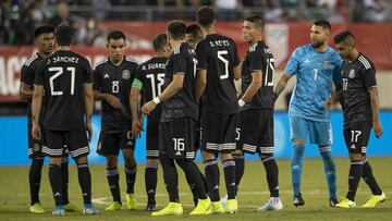 Selecci&oacute;n Mexicana en el partido contra Estados Unidos.