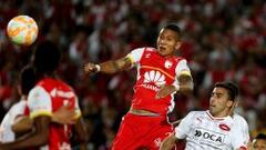 Francisco Meza marc&oacute; el gol de Santa Fe a los 30 minutos del primer tiempo